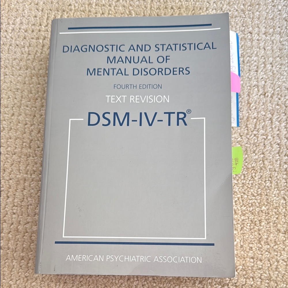 DSM-IV-TR Textbook